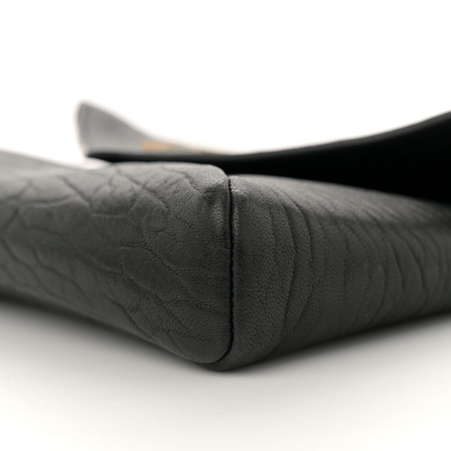 Saint Laurent Supple Lambskin Small Cassandre Chain Pouch Black 10 of 11