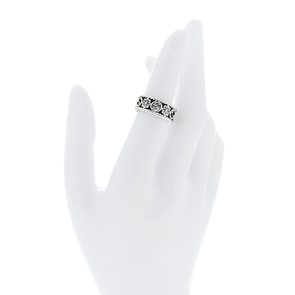 Gucci Sterling Silver Interlocking G Flower Ring 52 6 2 of 6