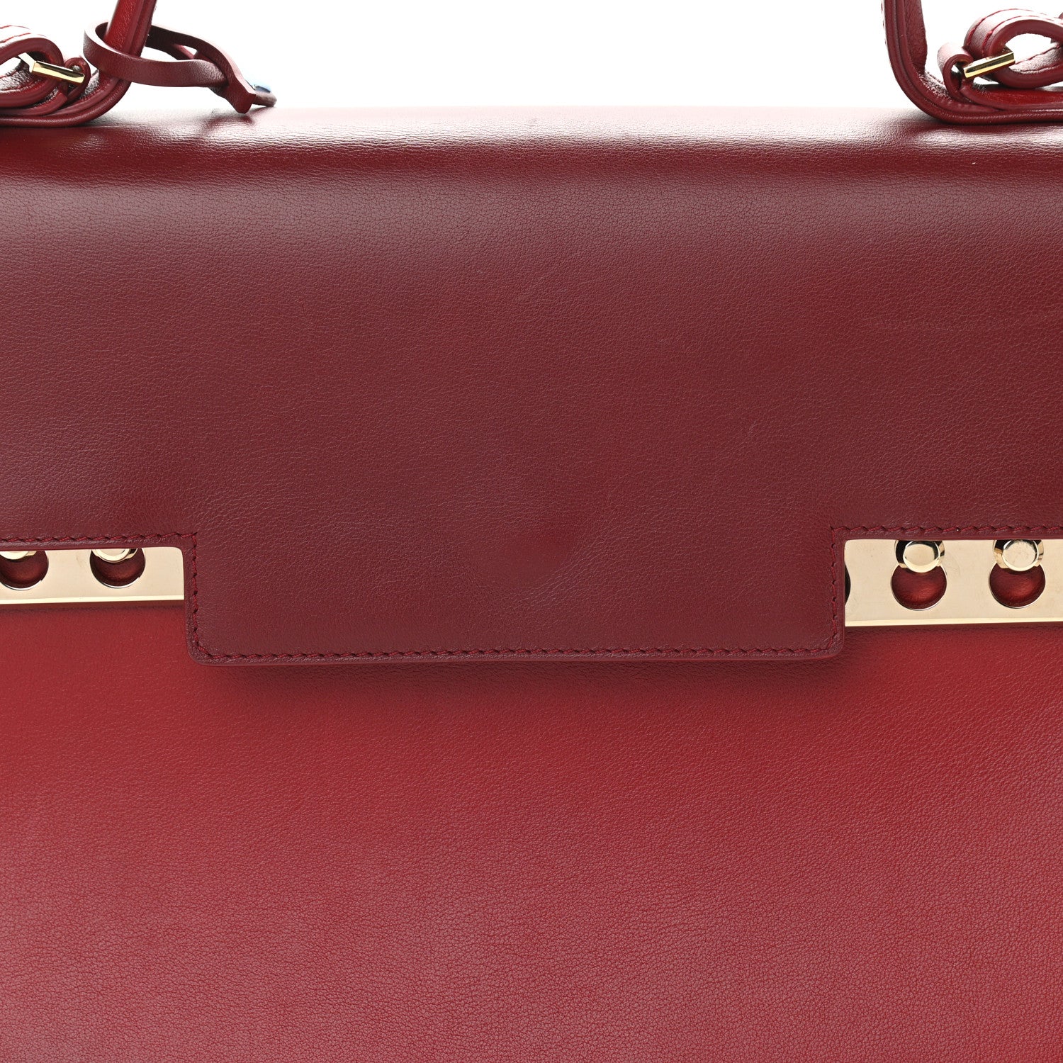 Delvaux Calfskin GM Tempete Satchel Red 8 of 11