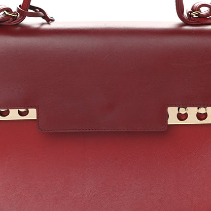 Delvaux Calfskin GM Tempete Satchel Red 8 of 11