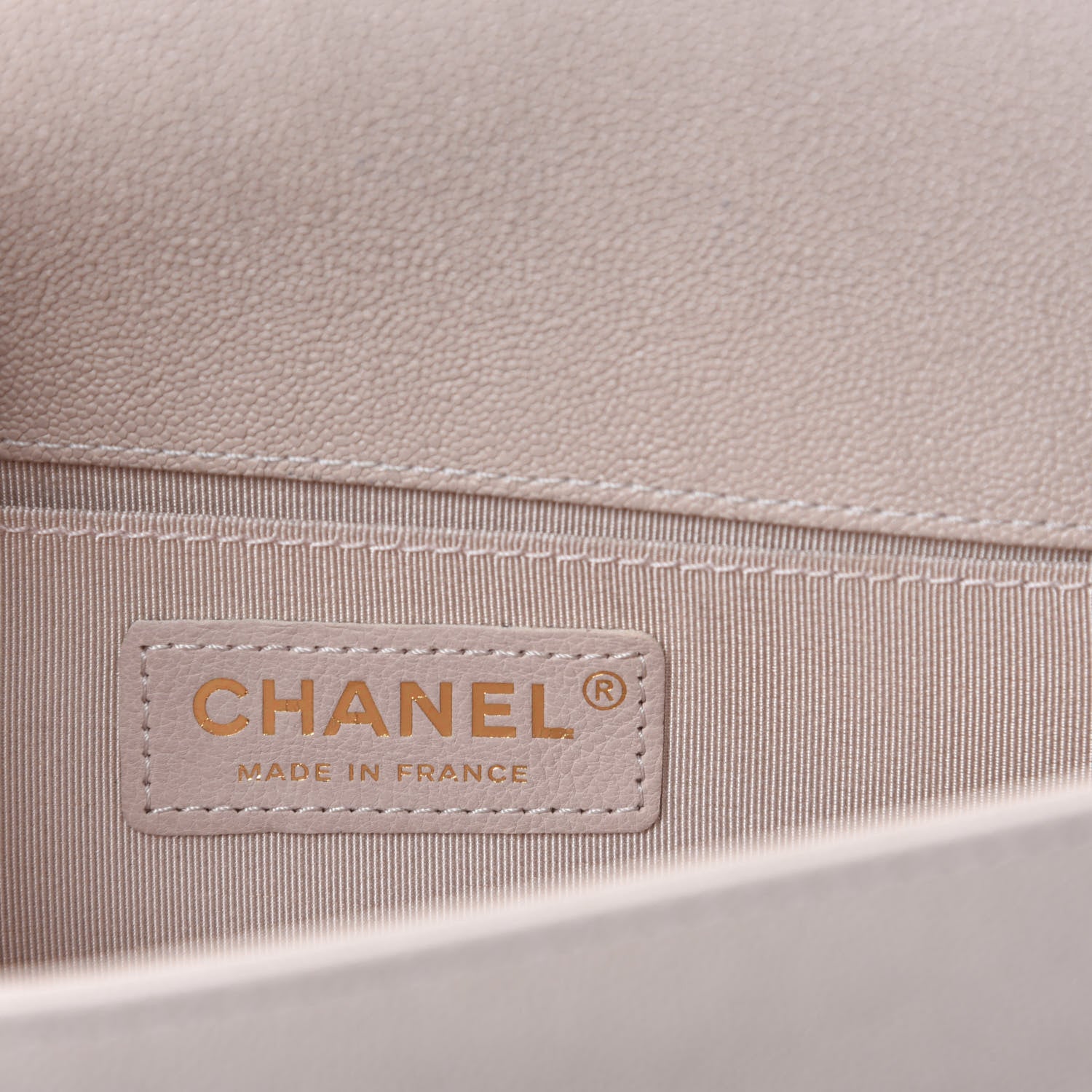 Chanel Caviar Quilted Small Boy Flap Light Beige 9 of 11