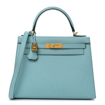 Hermes Epsom Kelly Sellier 28 Bleu Atoll 1 of 21