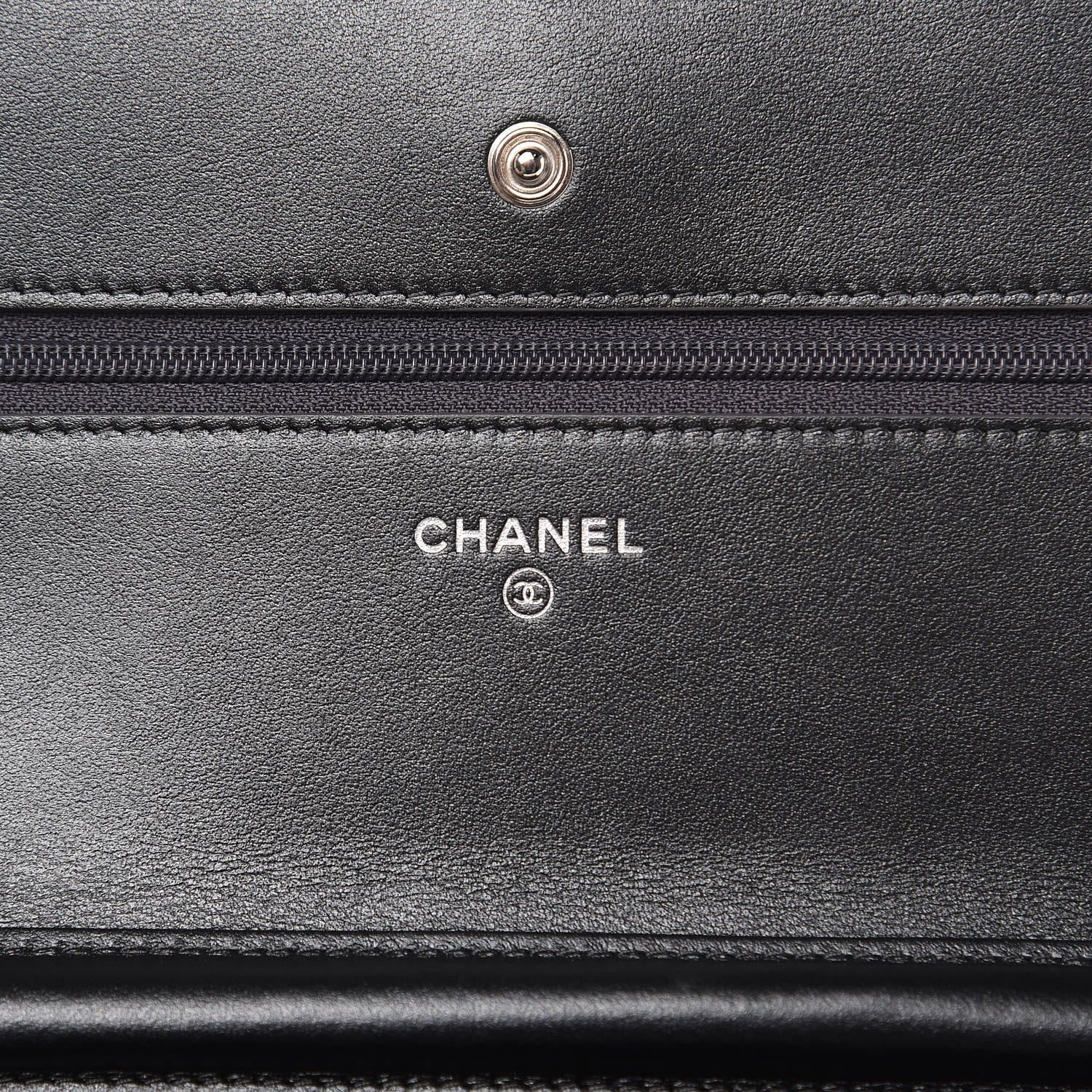 Chanel Iridescent Aged Calfskin Quilted Tassel Wallet On Chain WOC Dark Silver 6 of 12