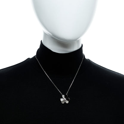 Van Cleef & Arpels 18K White Gold Diamond Large Frivole Pendant Necklace 2 of 5