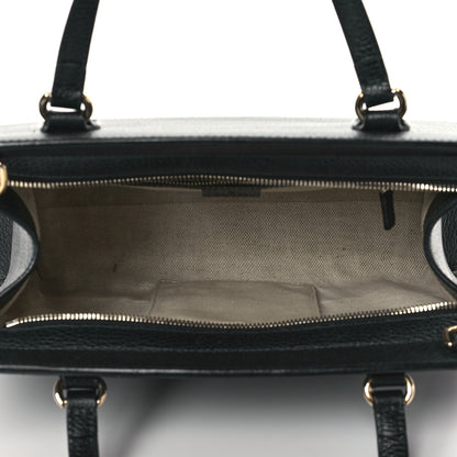 Gucci Pebbled Calfskin Medium Soho Top Handle Satchel Black 5 of 11
