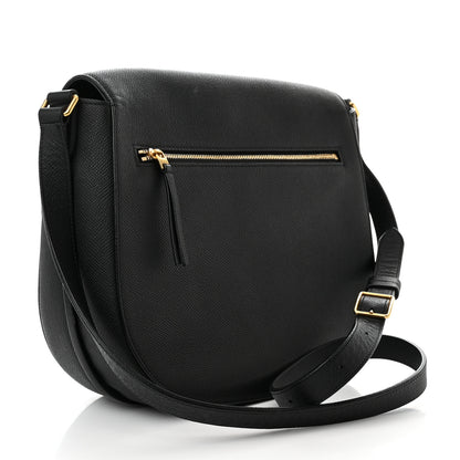 Celine Grained Calfskin Medium Trotteur Black 3 of 16