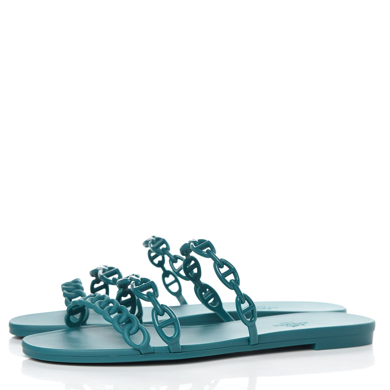 Hermes TPU Rivage Sandals 40 Vert d'Ete 3 of 7