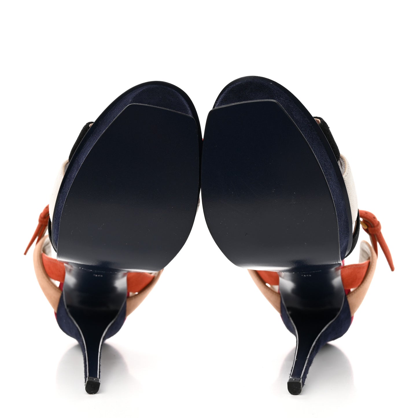Suede Tribute 105 Platform Sandals 39 Pacific