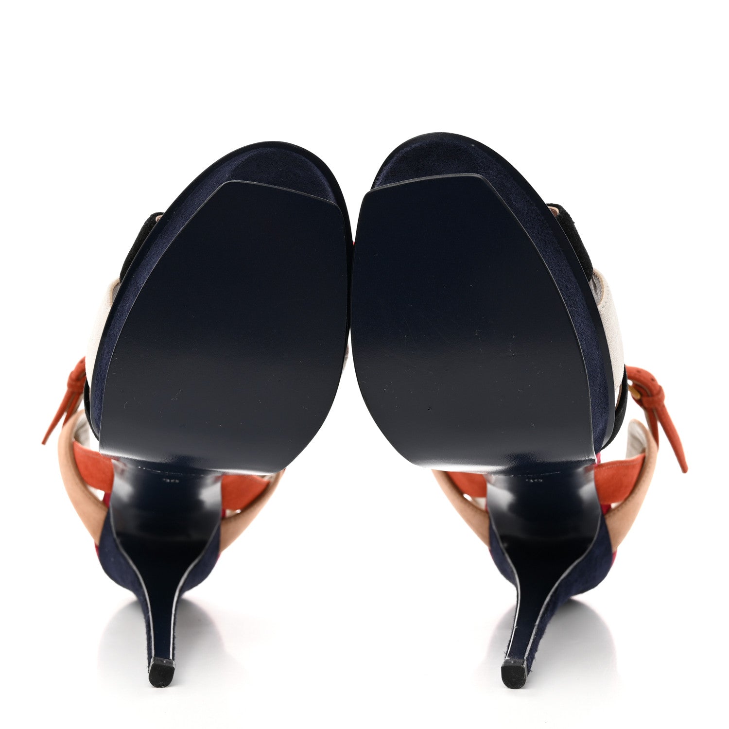 Saint Laurent Suede Tribute 105 Platform Sandals 39 Pacific 5 of 15