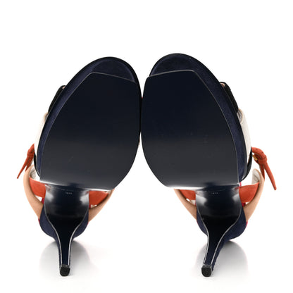 Saint Laurent Suede Tribute 105 Platform Sandals 39 Pacific 5 of 15