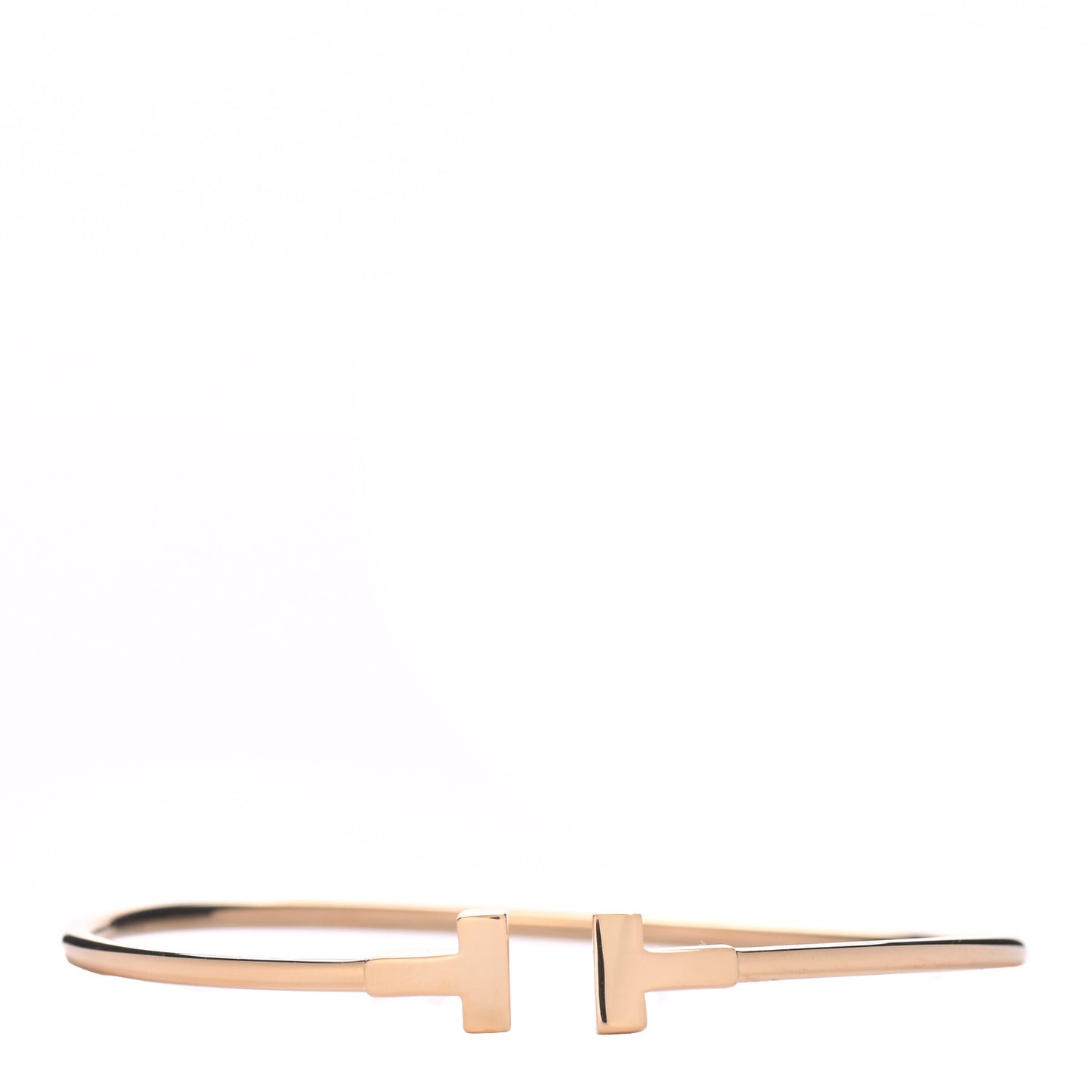 18K Yellow Gold Narrow T Wire Bracelet