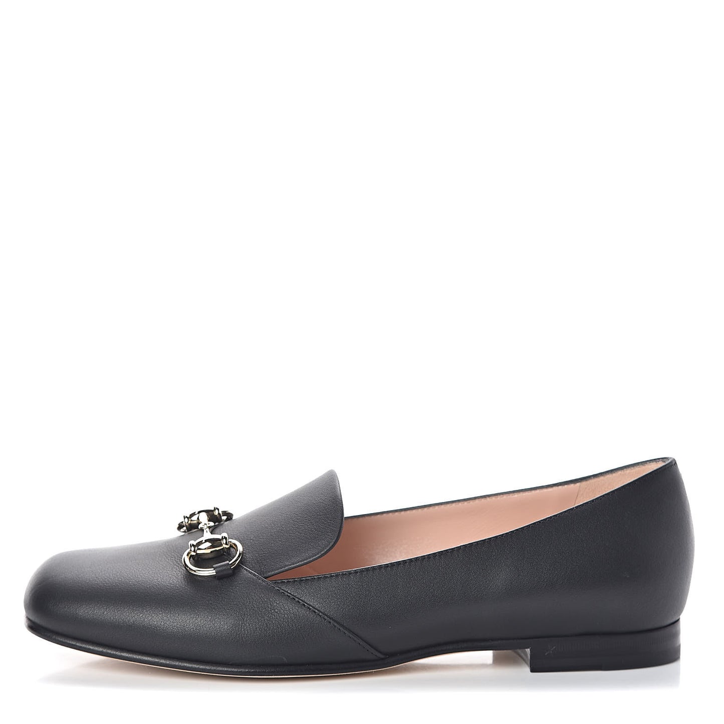Calfskin Horsebit Loafers 37.5 Black