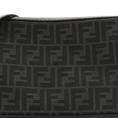 Fendi Vitello King Fabric Jacquard FF 1974 Messenger Black 8 of 12