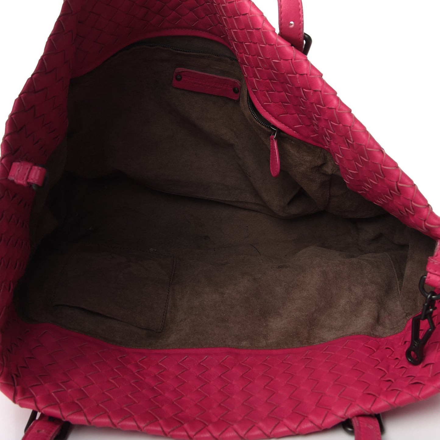 Nappa Intrecciato Medium Seamless Tote Fuchsia
