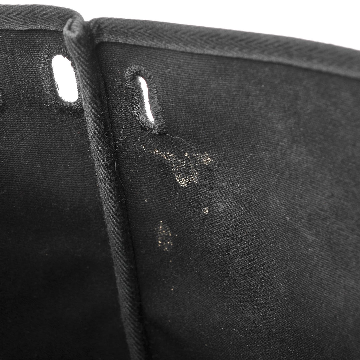 Toile Vache Calfskin Herbag 30 PM Black Natural