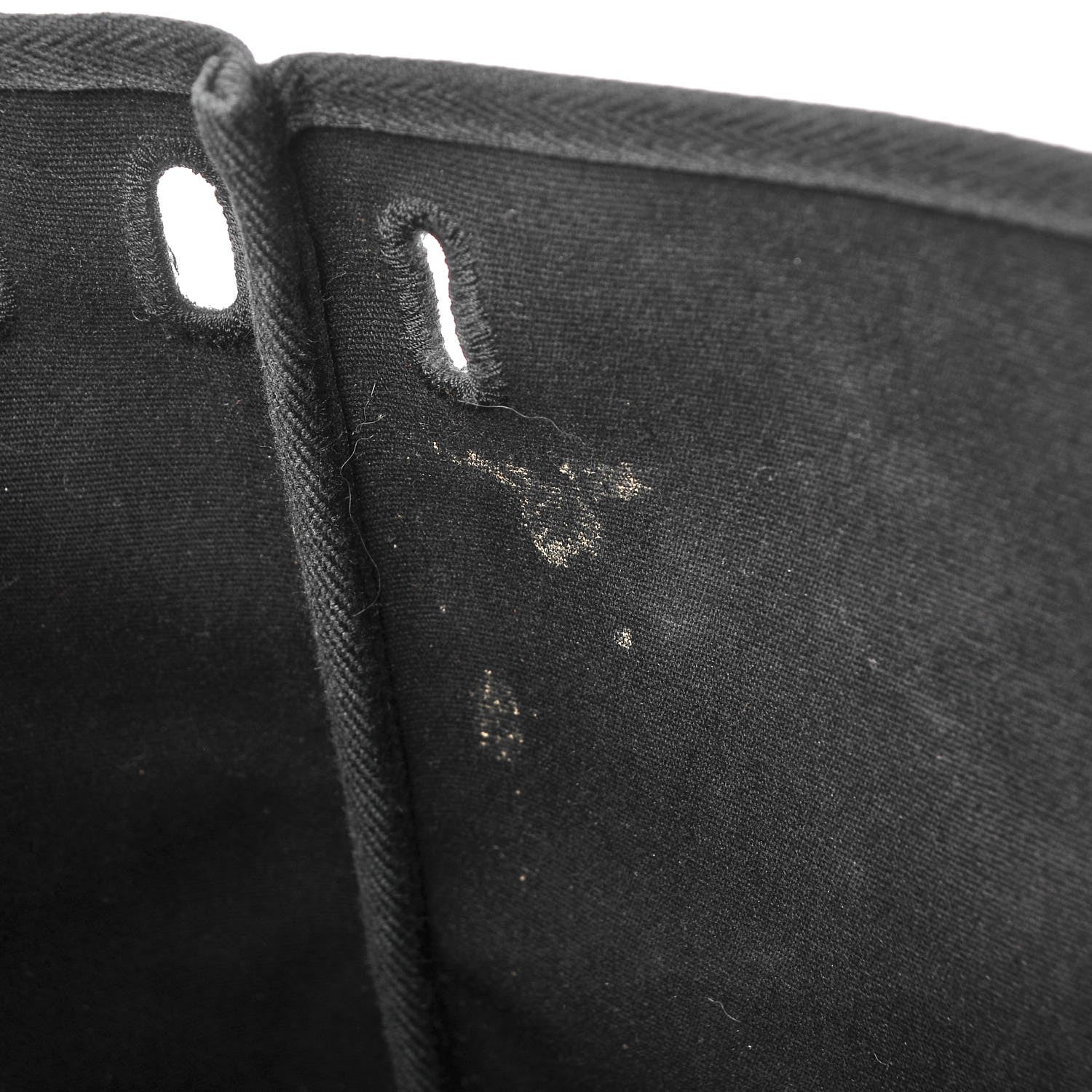 Hermes Toile Vache Calfskin Herbag 30 PM Black Natural 18 of 18