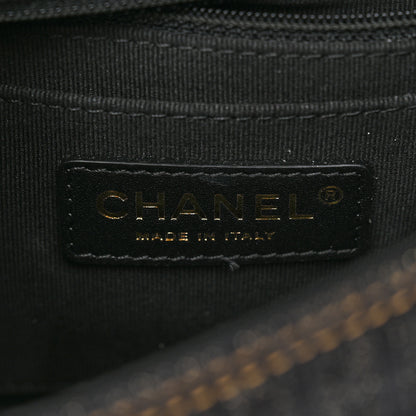 Chanel Denim Quilted Double You Mini Flap Black Golden 6 of 11