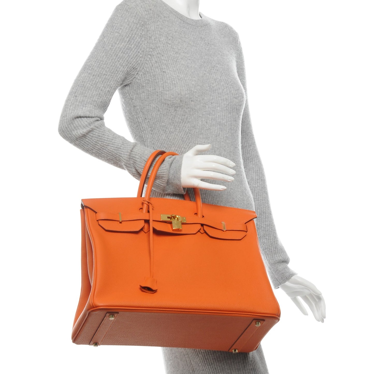 Togo Birkin 40 Orange