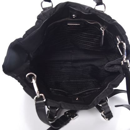 Prada Tessuto Nylon Quilted Tote Nero Black 5 of 13