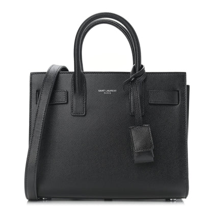 Saint Laurent Grained Calfskin Nano Sac De Jour Black 1 of 9