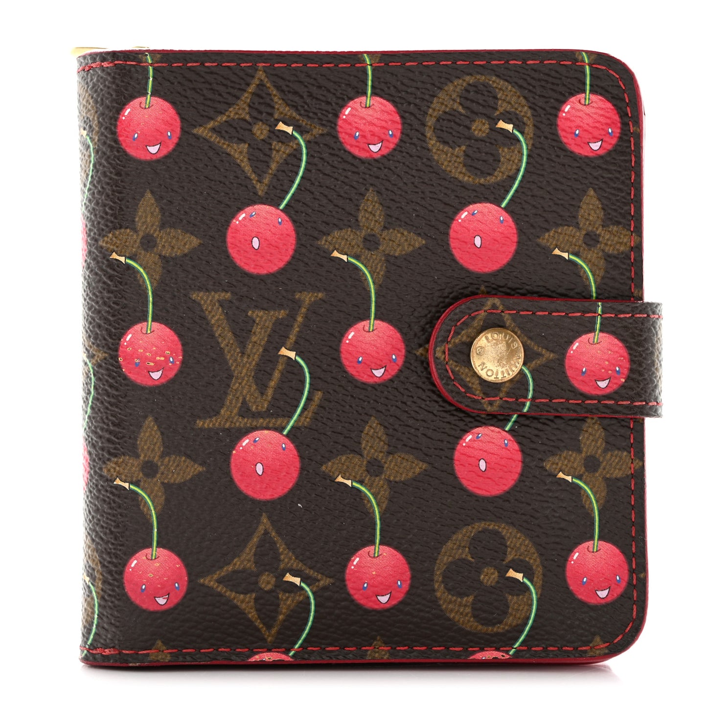 Monogram Cerises Compact Zippe Wallet