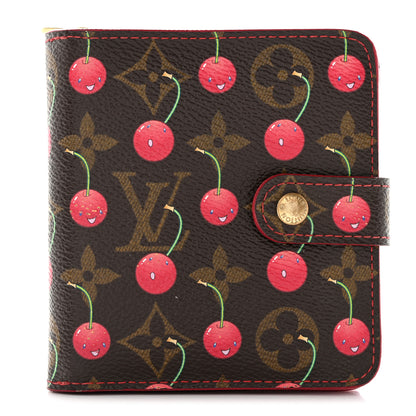 Louis Vuitton Monogram Cerises Compact Zippe Wallet 1 of 9