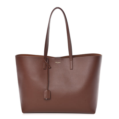 Saint Laurent Calfskin Large Shopping Tote Old Brandy 1 of 9