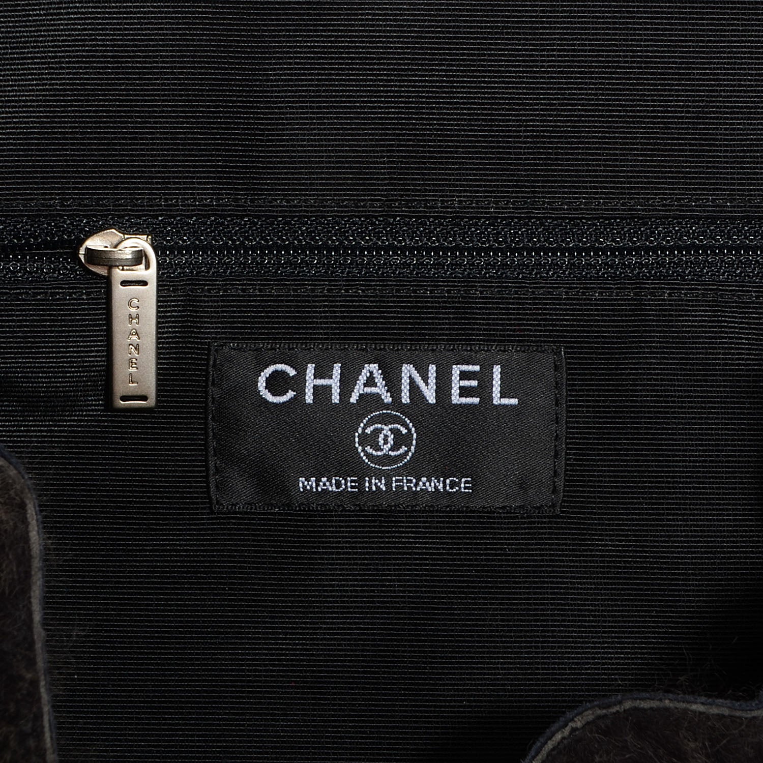 Chanel Lapin Rabbit Fur Tote w Cosmetic Pouch 7 of 8