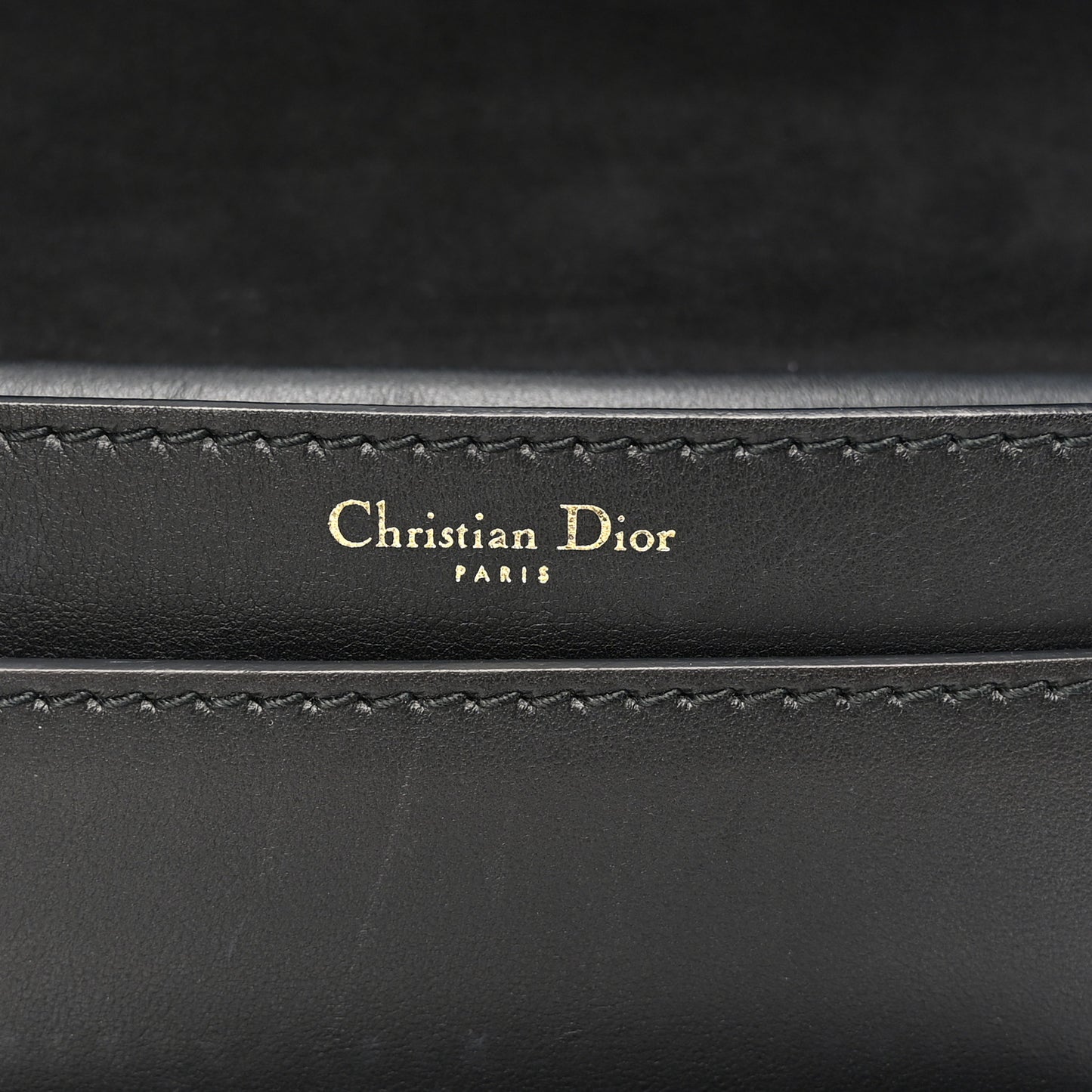 Calfskin J'Adior Chain Flap Bag Black