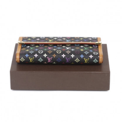 Louis Vuitton Monogram Multicolor Porte Tresor International Wallet Black 12 of 12