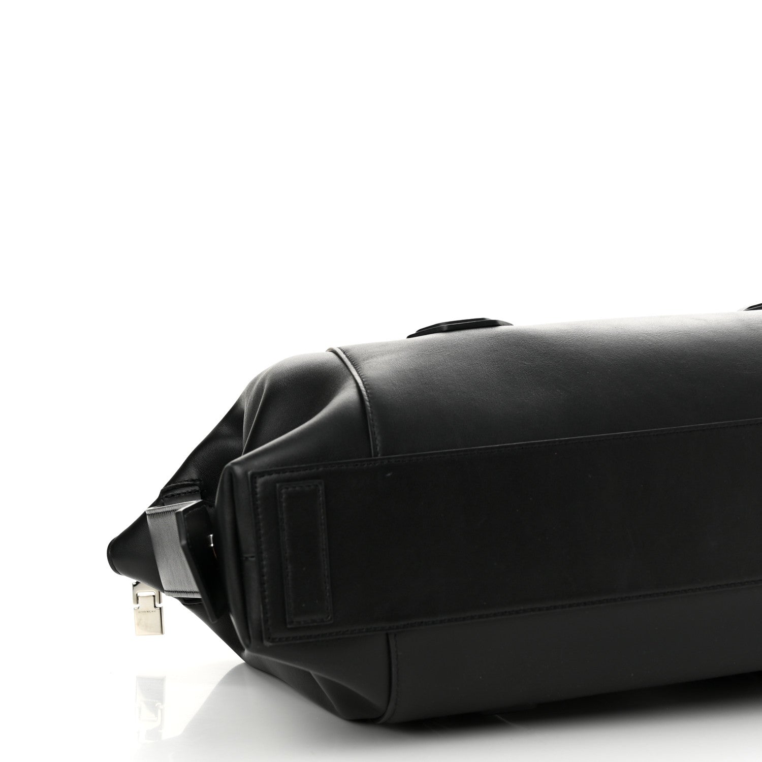 Givenchy Smooth Calfskin Medium Antigona Lock Duffle Bag Black 8 of 10