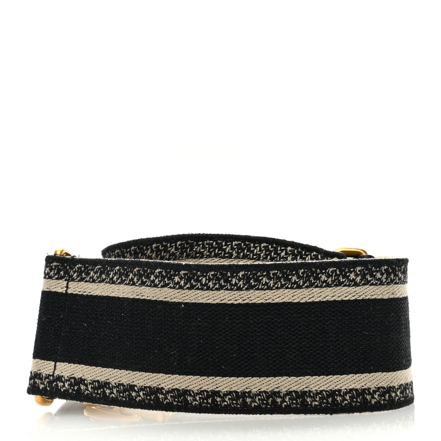 Christian Dior Canvas Embroidered Shoulder Strap Blue 2 of 4