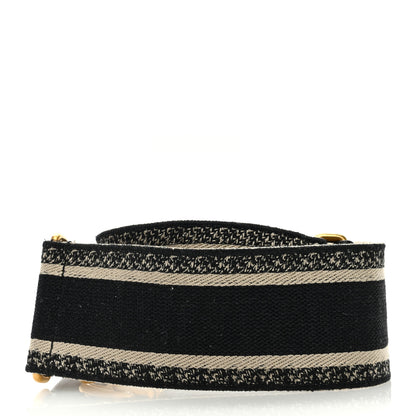 Christian Dior Canvas Embroidered Shoulder Strap Blue 2 of 4