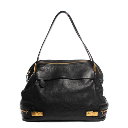 Chloe Calfskin Cary Zipped Shoulder Bag Black 1 of 10