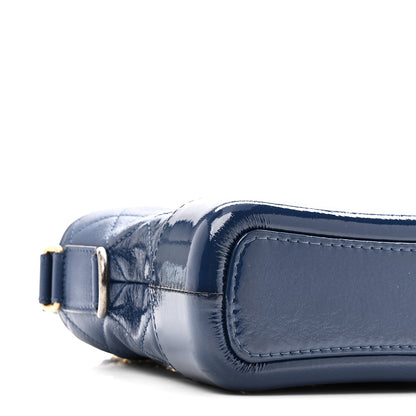 Chanel Patent Goatskin Quilted Small Gabrielle Hobo Blue 9 of 10