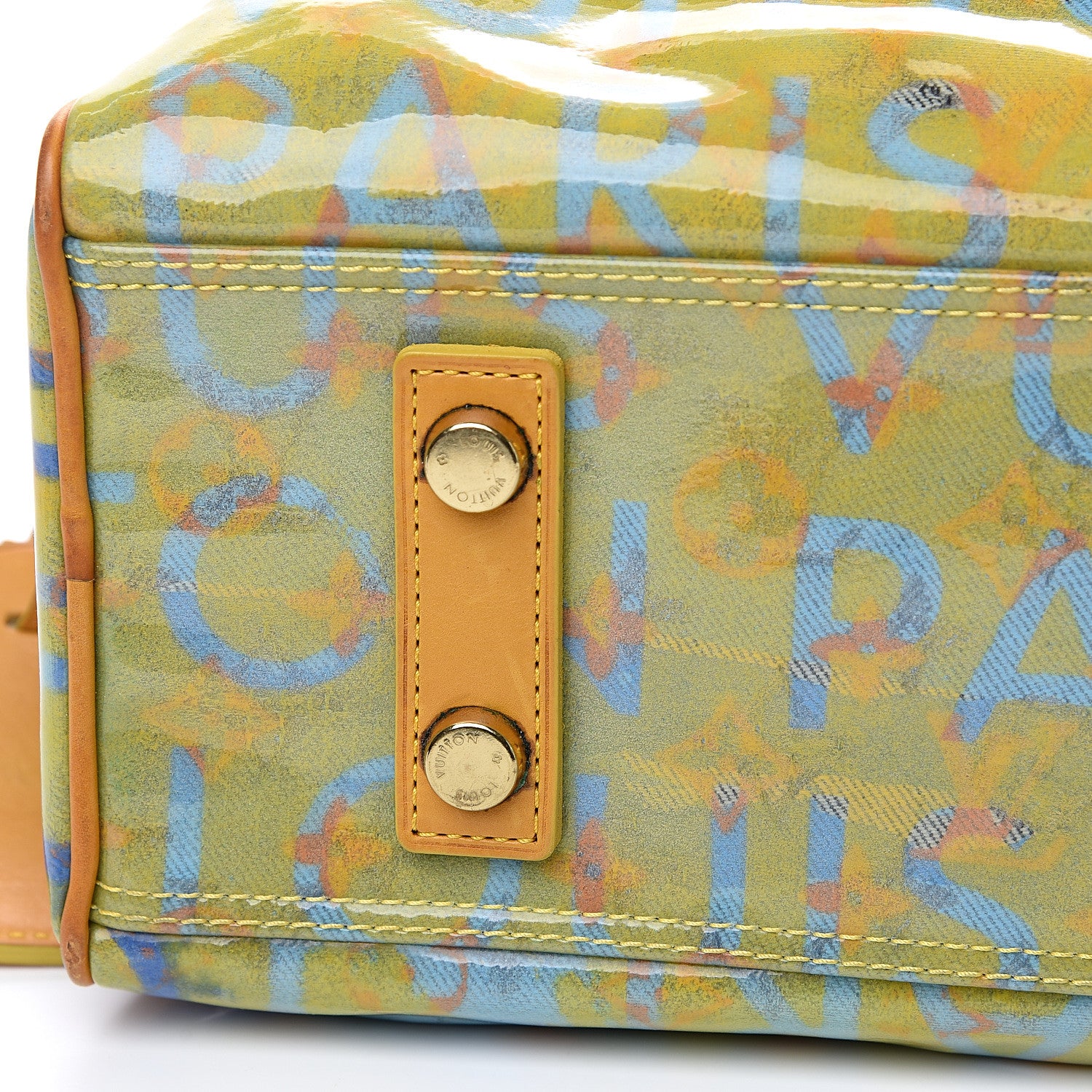 Louis Vuitton Monogram Pulp Defile Weekender PM Yellow 9 of 13