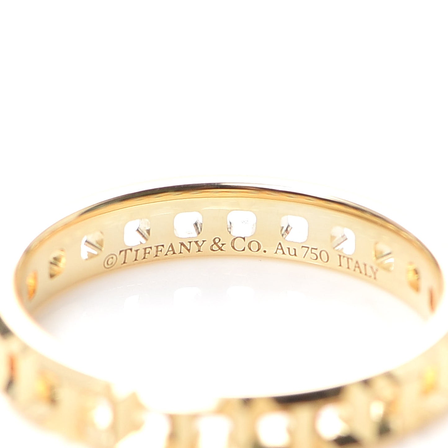 18K Yellow Gold T True Narrow Ring 53 6.25