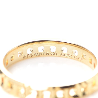 Tiffany 18K Yellow Gold T True Narrow Ring 53 6.25 4 of 5