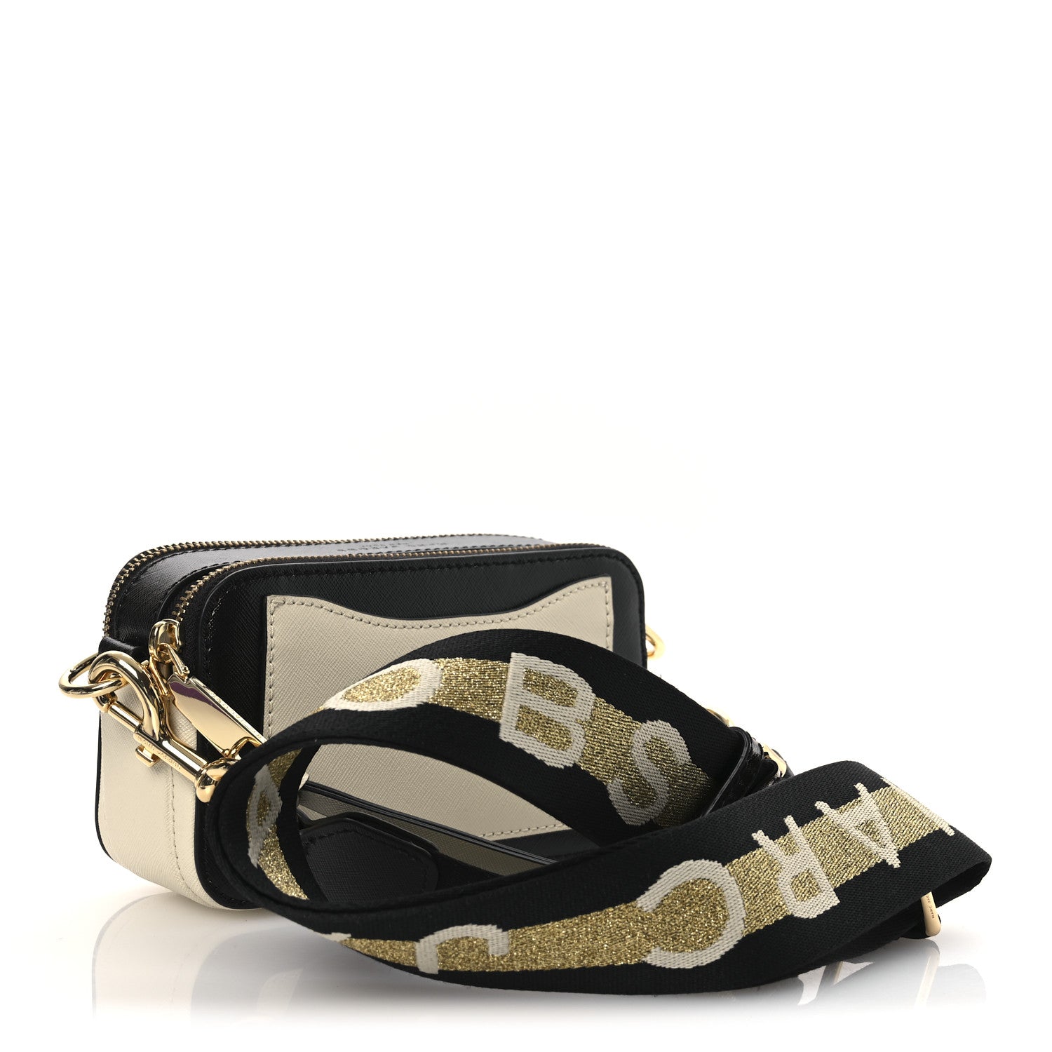 Marc Jacobs Saffiano Small Snapshot Camera Bag New Cloud White Multicolor 3 of 10