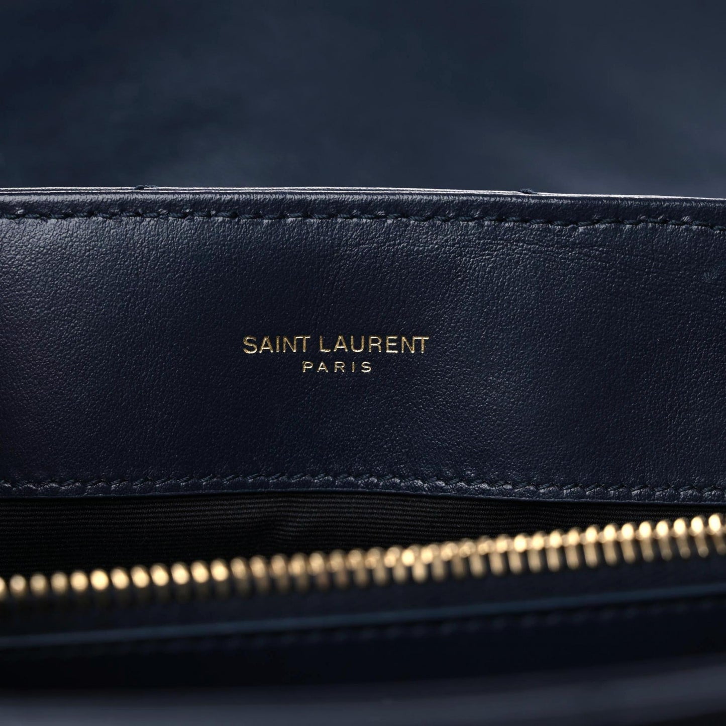 Calfskin Y Quilted Monogram Medium Loulou Chain Satchel Deep Marine