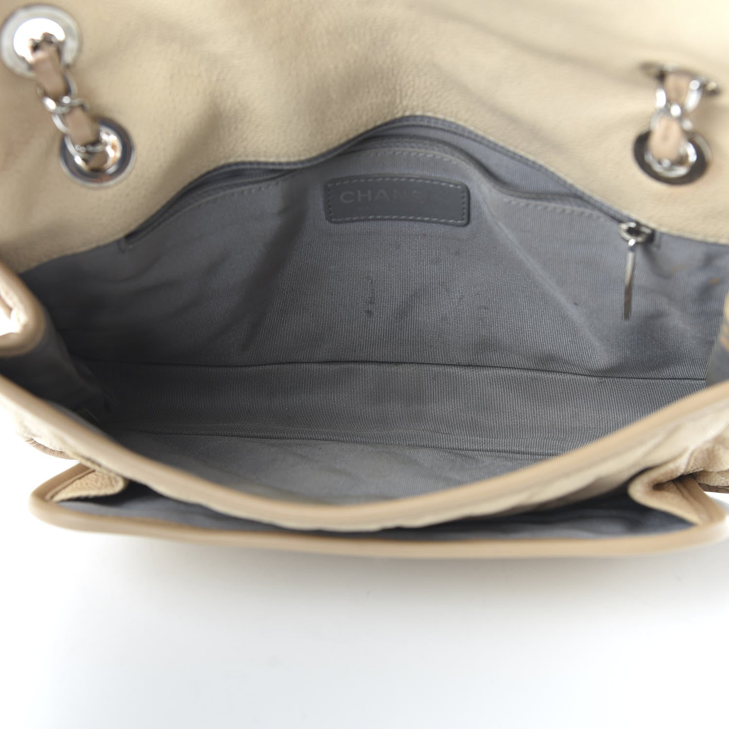 Chanel Caviar Quilted Medium French Riviera Flap Beige 5 of 14