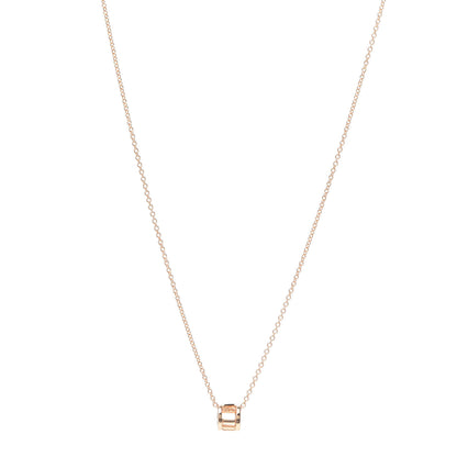 Tiffany 18K Rose Gold Atlas Open Pendant Necklace 1 of 5
