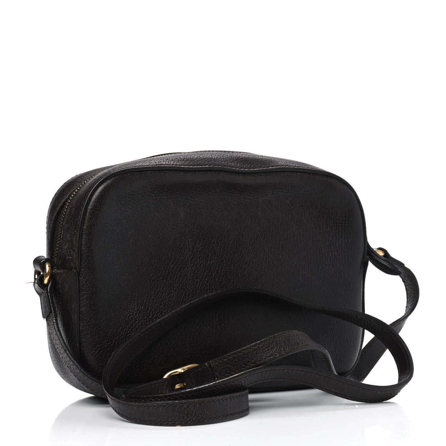 Calfskin Web Small Webby Bee Shoulder Bag Black