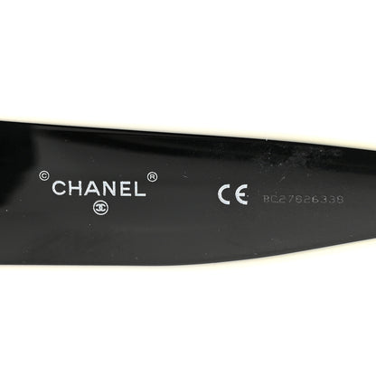 Chanel Acetate Sunglasses 71414 Black White 5 of 8