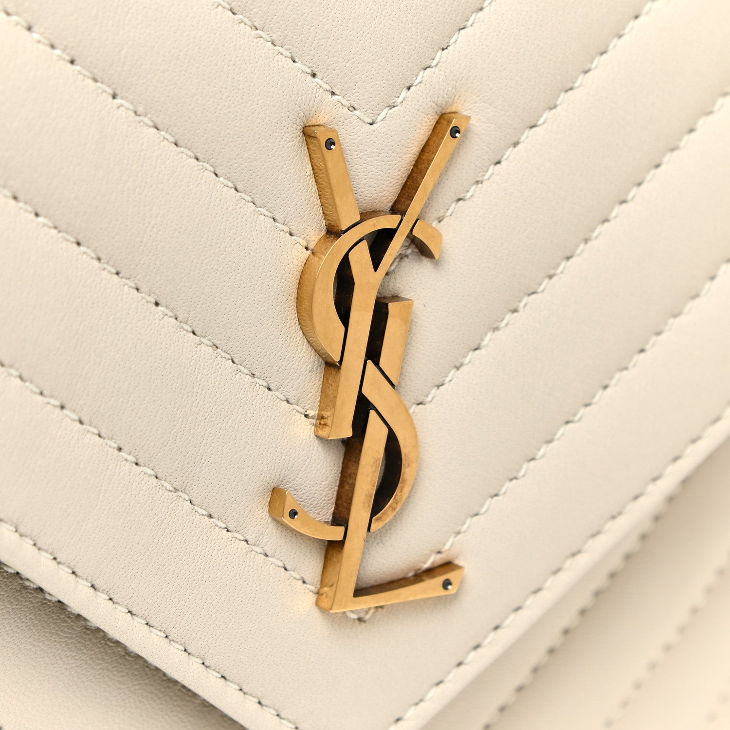 Saint Laurent Lambskin Matelasse Monogram Joe Backpack Cream 12 of 12