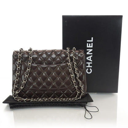 Chanel Lambskin Jumbo Single Flap Brown 3 of 10