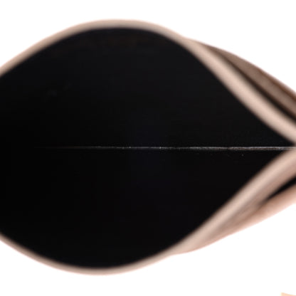 Saint Laurent Grain De Poudre Matelasse Chevron Monogram Credit Card Case Dark Beige 5 of 8
