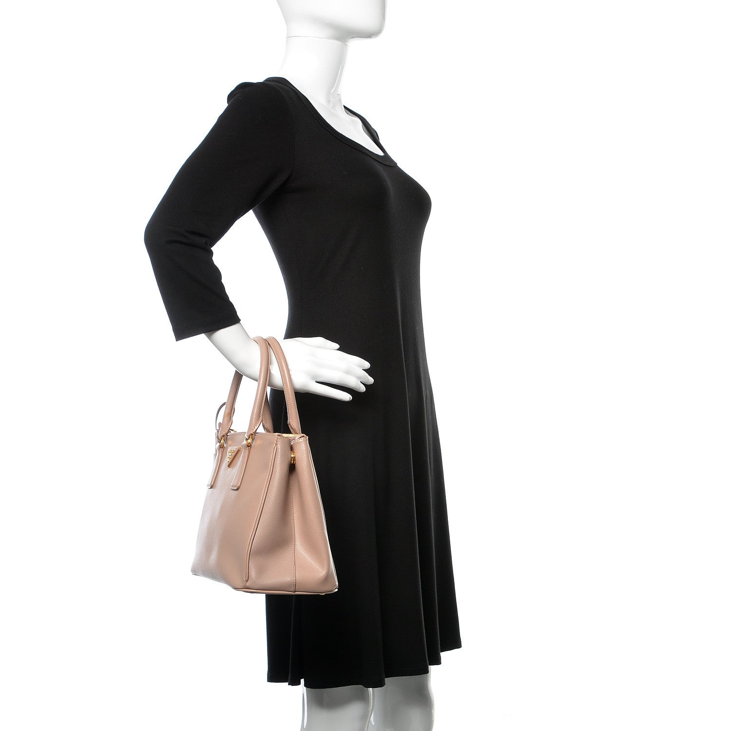 Prada Saffiano Small Galleria Double Zip Tote Cammeo 2 of 14