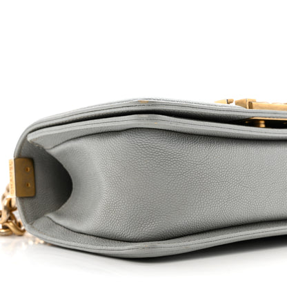Chanel Caviar Quilted Small Boy Flap Light Grey 9 of 15
