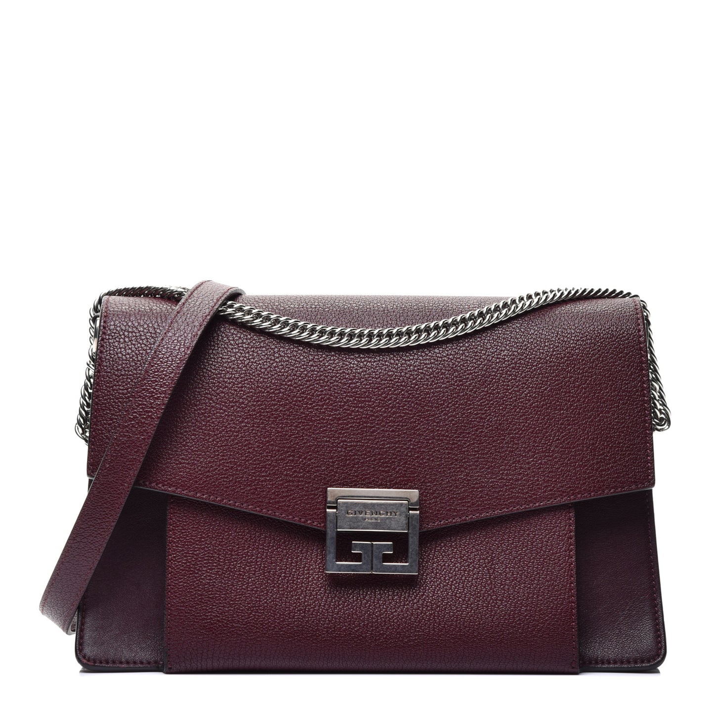 Goatskin Medium GV3 Shoulder Bag Aubergine